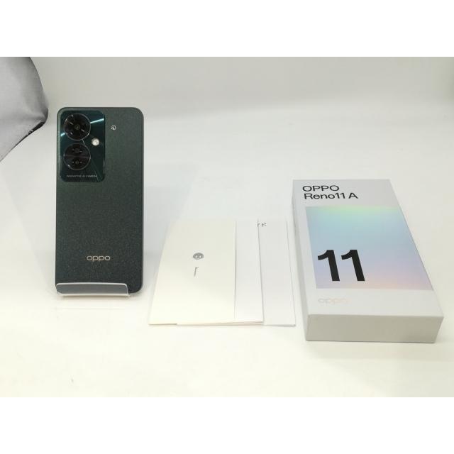 中古】Oppo 国内版 【SIMフリー】 OPPO Reno11 A ダークグリーン 8GB