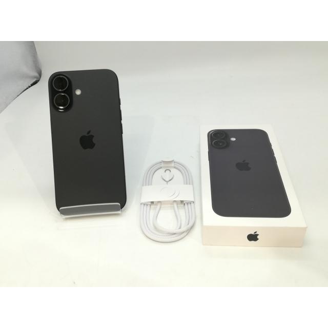 【中古】Apple 国内版 【SIMフリー】 iPhone 16 128GB ブラック MYDQ3J/A【神戸】保証期間１ヶ月【ランクA】の画像