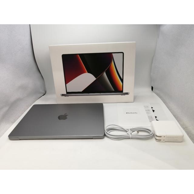 【中古】Apple MacBook Pro 14インチ M1 Pro(CPU:10C/GPU:16C) 16GB/1TB スペースグレイ MKGQ3J/A (14インチ, 2021)【浜松駅前】保証期間１ヶ月【ランクB】の画像