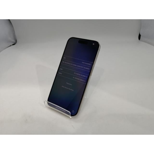 【中古】Apple 国内版 【SIMフリー】 iPhone 15 Pro 256GB ホワイトチタニウム MTUD3J/A【浜松駅前】保証期間１ヶ月【ランクA】の画像