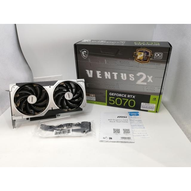 中古】MSI GeForce RTX 5070 12G VENTUS 2X OC RTX5070/12GB(GDDR7