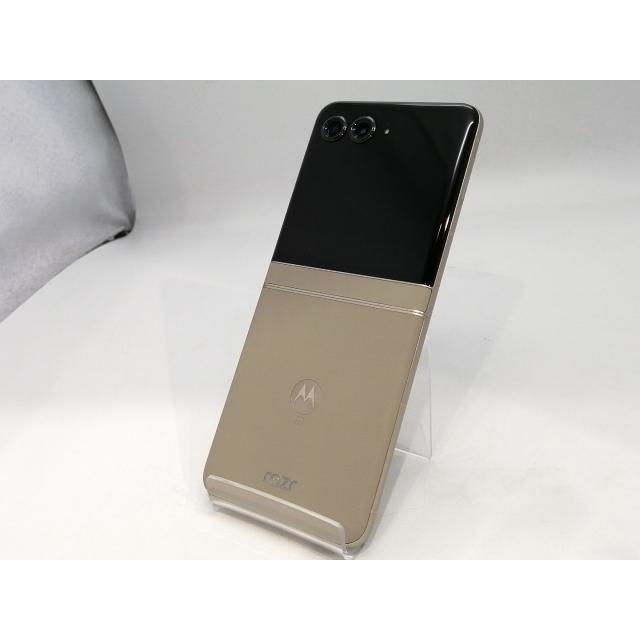 中古】MOTOROLA SoftBank 【SIMフリー】 motorola razr 50s サンド