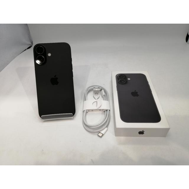【中古】Apple 国内版 【SIMフリー】 iPhone 16 128GB ブラック MYDQ3J/A【浜松駅前】保証期間１ヶ月【ランクA】の画像