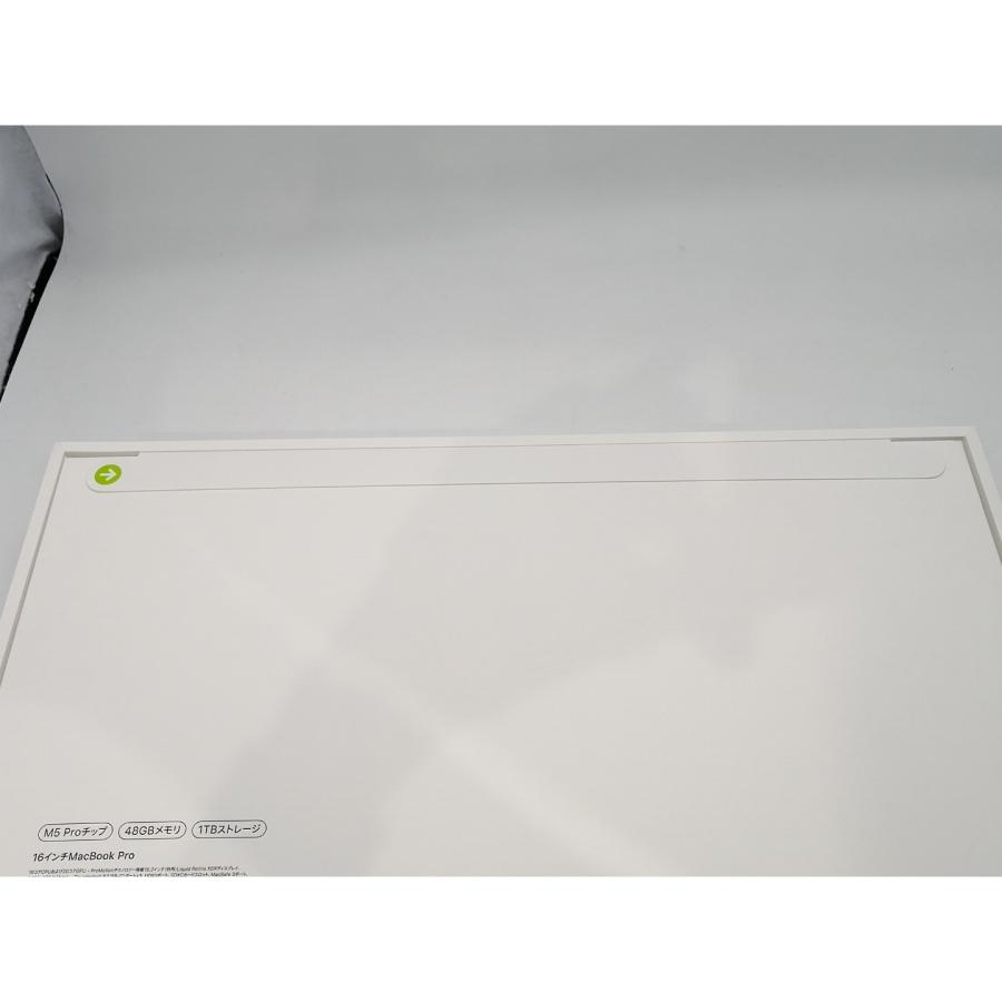 未使用】Apple MacBook Pro 16インチ M5 Pro(CPU:18C/GPU:20C) 48GB