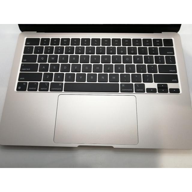 【中古】Apple MacBook Air 13インチ CTO (M2,2022) スターライト M2(CPU:8C/GPU:8C)/16G/256G/30W AC【浜松駅前】保証期間１ヶ月【ランクA】の画像