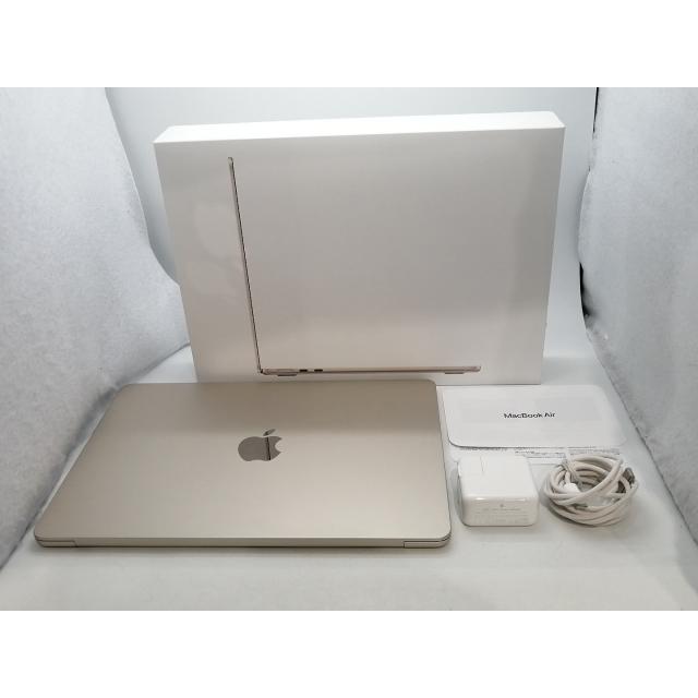 【中古】Apple MacBook Air 13インチ CTO (M2,2022) スターライト M2(CPU:8C/GPU:8C)/16G/256G/30W AC【浜松駅前】保証期間１ヶ月【ランクA】の画像