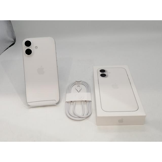 【中古】Apple docomo 【SIMフリー】 iPhone 16 128GB ホワイト MYDR3J/A【秋葉本店】保証期間１ヶ月【ランクB】の画像