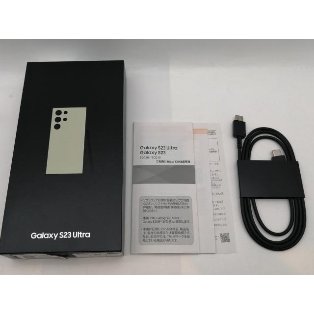 【中古】SAMSUNG au 【SIMフリー】 Galaxy S23 Ultra クリーム 12GB 256GB SCG20【津田沼】保証期間１ヶ月【ランクA】の画像