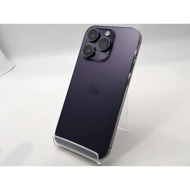 【中古】Apple 国内版 【SIMフリー】 iPhone 14 Pro 128GB ディープパープル MQ0F3J/A【浜松駅前】保証期間１ヶ月【ランクC】