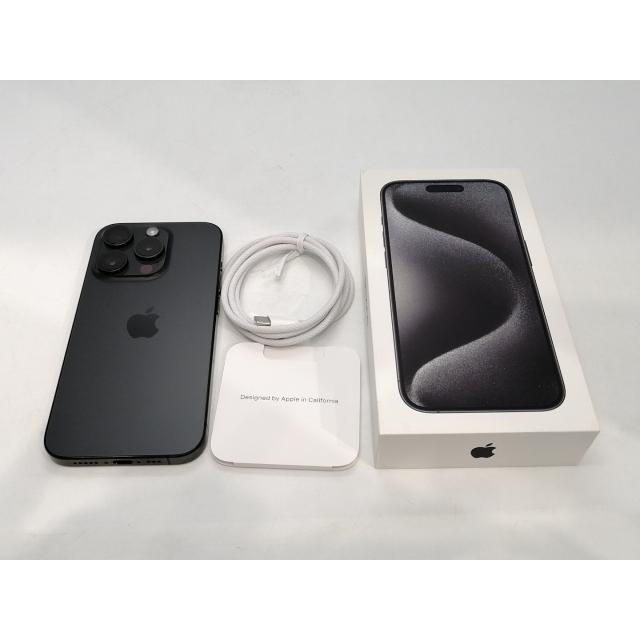 【中古】Apple 国内版 【SIMフリー】 iPhone 15 Pro 128GB ブラックチタニウム MTU73J/A【浜松駅前】保証期間１ヶ月【ランクA】の画像