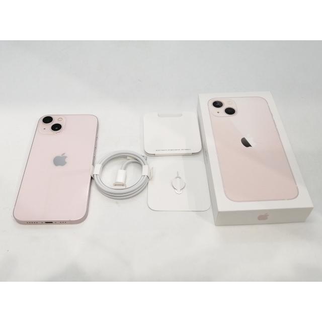 【中古】Apple au 【SIMフリー】 iPhone 13 256GB ピンク MLNK3J/A【小倉駅前】保証期間１ヶ月【ランクC】の画像