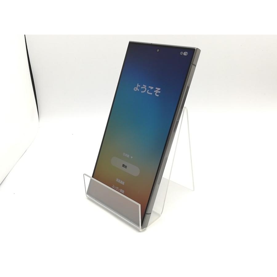 中古】SAMSUNG au 【SIMフリー】 Galaxy S24 Ultra チタニウムブラック