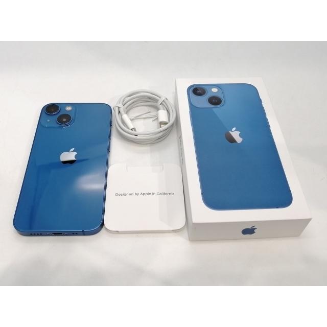 【中古】Apple 国内版 【SIMフリー】 iPhone 13 mini 256GB ブルー MLJN3J/A【浜松駅前】保証期間１ヶ月【ランクA】の画像