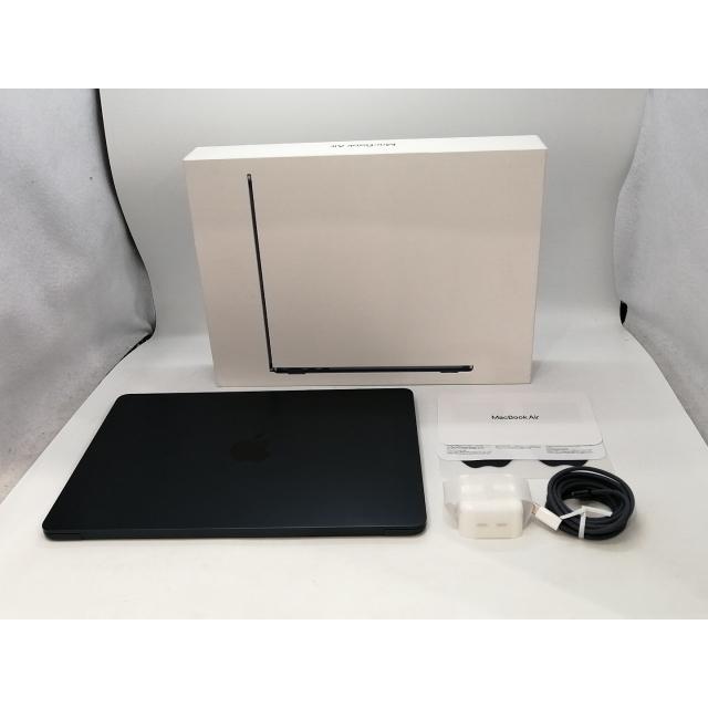 【中古】Apple MacBook Air 13インチ CTO (M3,2024) ミッドナイト M3(CPU:8C/GPU:10C)/16G/512G【浜松駅前】保証期間１ヶ月【ランクA】の画像