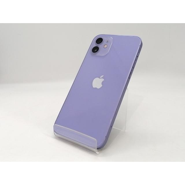 【中古】Apple 国内版 【SIMフリー】 iPhone 12 256GB パープル MJNK3J/A【浜松駅前】保証期間１ヶ月【ランクC】