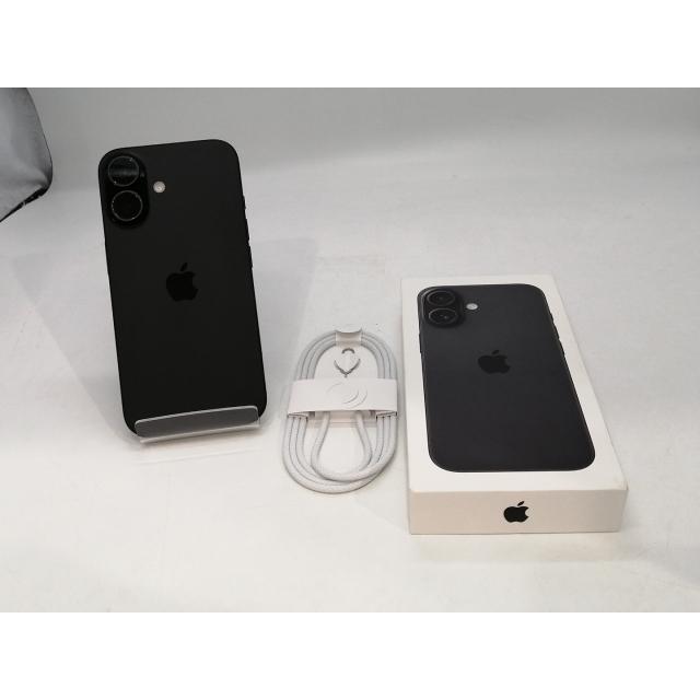 【中古】Apple 国内版 【SIMフリー】 iPhone 16 128GB ブラック MYDQ3J/A【浜松駅前】保証期間１ヶ月【ランクA】の画像