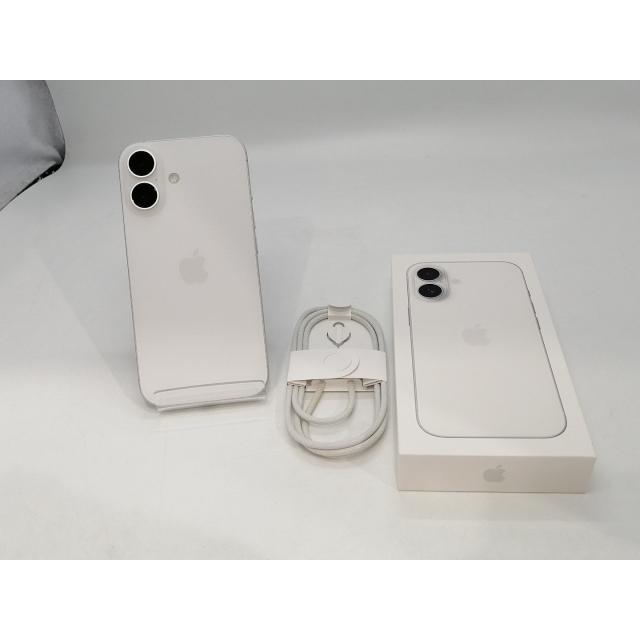 【中古】Apple 国内版 【SIMフリー】 iPhone 16 256GB ホワイト MYDX3J/A【浜松駅前】保証期間１ヶ月【ランクA】の画像