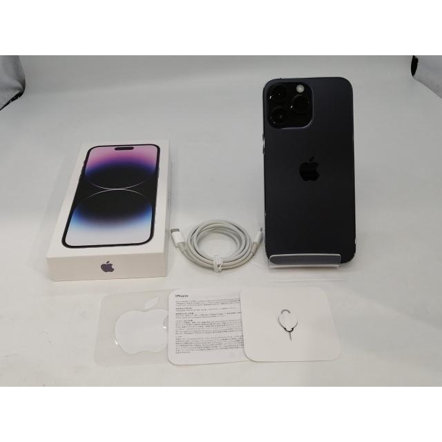 【中古】Apple au 【SIMフリー】 iPhone 14 Pro Max 128GB ディープパープル MQ993J/A【浜松駅前】保証期間１ヶ月【ランクB】の画像