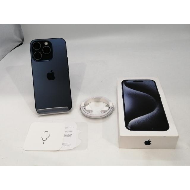 【中古】Apple 国内版 【SIMフリー】 iPhone 15 Pro 1TB ブルーチタニウム MTUU3J/A【浜松駅前】保証期間１ヶ月【ランクB】の画像