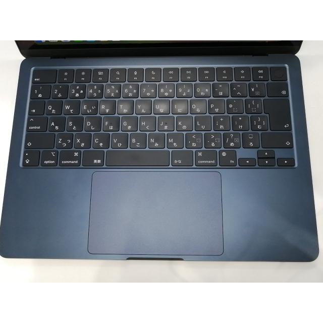 【中古】Apple MacBook Air 13インチ M2(CPU:8C/GPU:8C) 16GB/256GB ミッドナイト MC7X4J/A (M2,2022)【浜松駅前】保証期間１ヶ月【ランクB】の画像