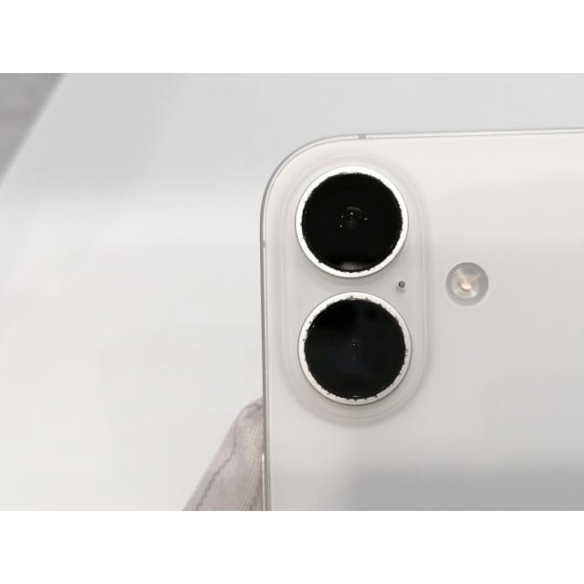 【中古】Apple au 【SIMフリー】 iPhone 16 128GB ホワイト MYDR3J/A【浜松駅前】保証期間１ヶ月【ランクC】の画像