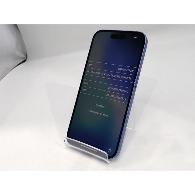 【中古】Apple 国内版 【SIMフリー】 iPhone 16 128GB ウルトラマリン MYDU3J/A【浜松駅前】保証期間１ヶ月【ランクA】の画像