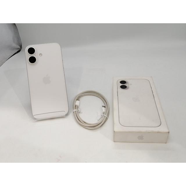 【中古】Apple 国内版 【SIMフリー】 iPhone 16 256GB ホワイト MYDX3J/A【浜松駅前】保証期間１ヶ月【ランクB】の画像