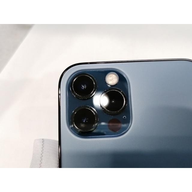 【中古】Apple au 【SIMロック解除済み】 iPhone 12 Pro 128GB パシフィックブルー MGM83J/A【浜松駅前】保証期間１ヶ月【ランクB】の画像