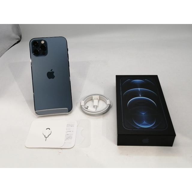 【中古】Apple au 【SIMロック解除済み】 iPhone 12 Pro 128GB パシフィックブルー MGM83J/A【浜松駅前】保証期間１ヶ月【ランクB】の画像