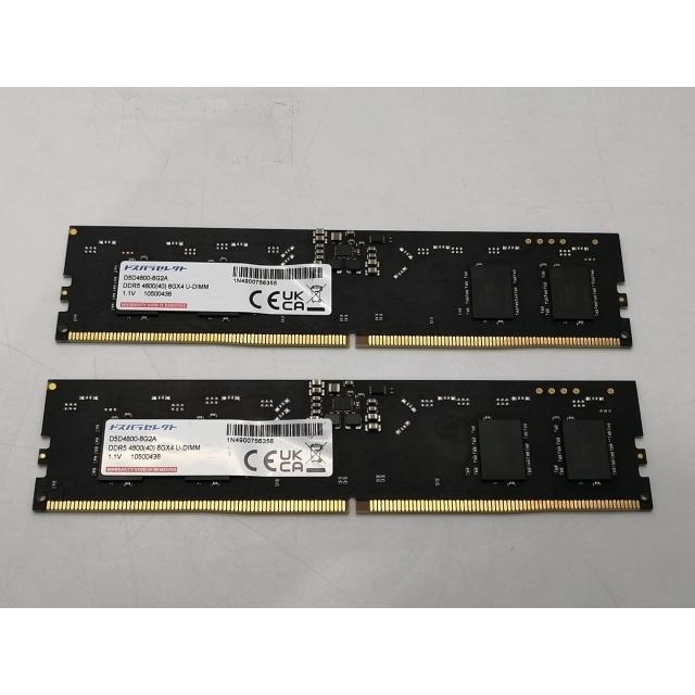 BUFFALO D5U48A-X8HMJ PC5-38400 DDR5-4800 8GB 2枚組 16GB Amazon.co