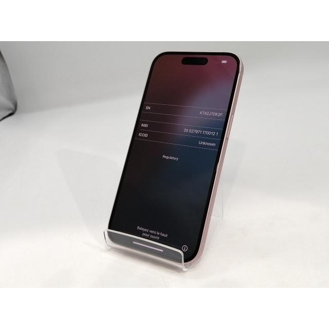 中古】Apple docomo 【SIMフリー】 iPhone 15 128GB ピンク MTMJ3J/A