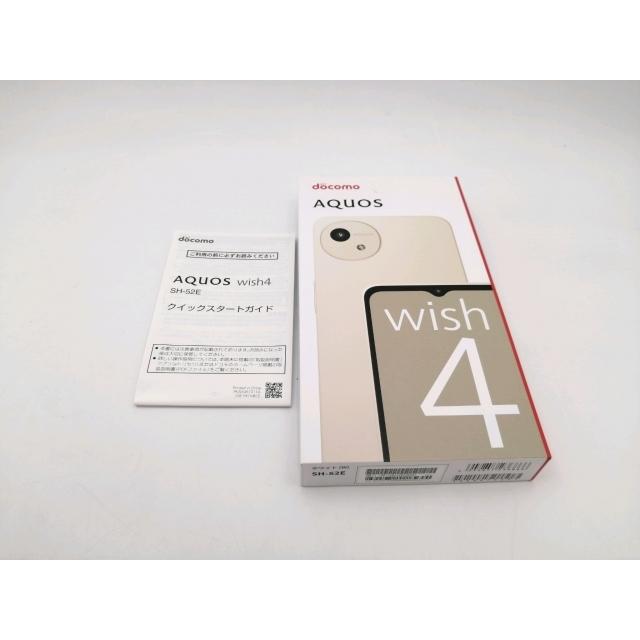 中古】SHARP docomo 【SIMフリー】 AQUOS wish4 ホワイト 4GB 64GB SH