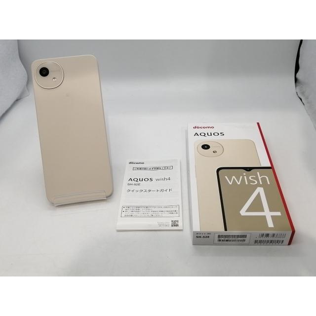 中古】SHARP docomo 【SIMフリー】 AQUOS wish4 ホワイト 4GB 64GB SH