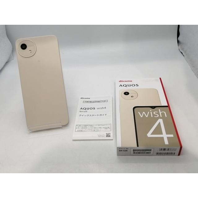 中古】SHARP docomo 【SIMフリー】 AQUOS wish4 ホワイト 4GB 64GB SH 