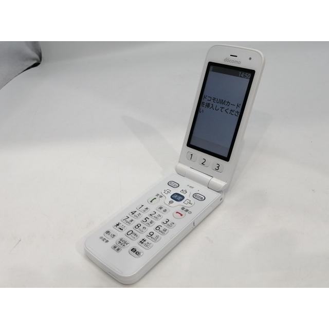 中古】FCNT docomo 【SIMフリー】 らくらくホン F-41F ホワイト【浜松