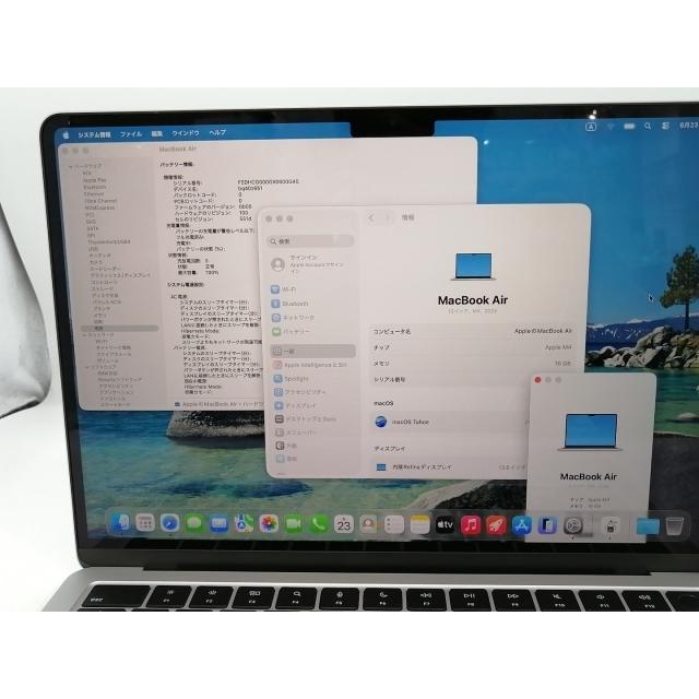 中古】Apple MacBook Air 13インチ (M4,2025) M4(CPU:10C/GPU:10C