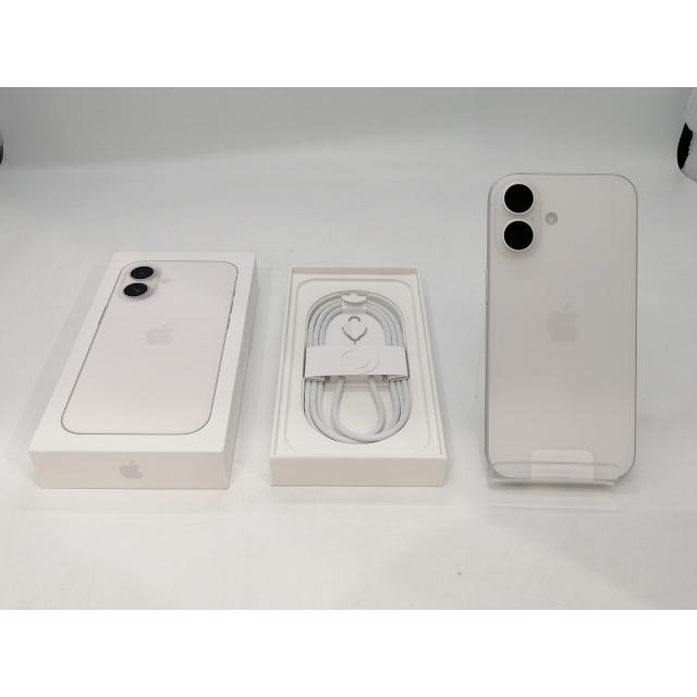 未使用】Apple docomo 【SIMフリー】 iPhone 16 128GB ホワイト MYDR3J