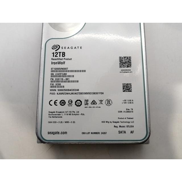 ジャンク ハードディスク 12TB ST12000VN0007 SEAGATE Amazon.com
