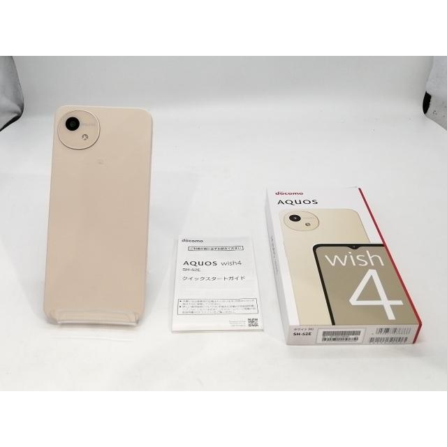 中古】SHARP docomo 【SIMフリー】 AQUOS wish4 ホワイト 4GB 64GB SH 