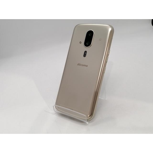 中古】FCNT docomo 【SIMフリー】 らくらくスマートフォン ゴールド