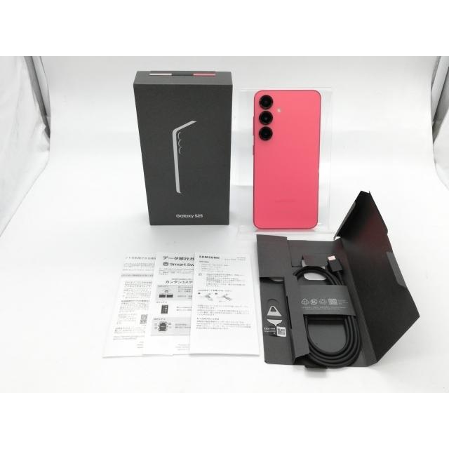 中古】SAMSUNG 国内版 【SIMフリー】 Galaxy S25 コーラルレッド 12GB