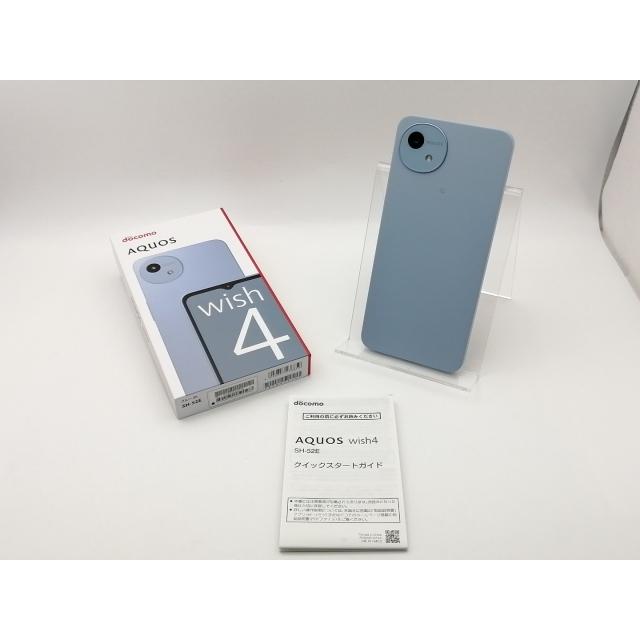 未使用】SHARP docomo 【SIMフリー】 AQUOS Wish4 ブルー 4GB 64GB SH