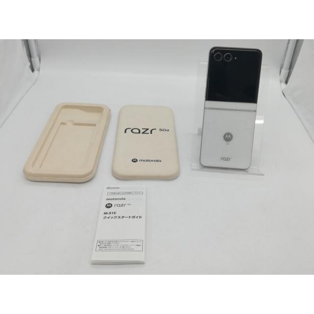 中古】MOTOROLA docomo 【SIMフリー】 motorola razr 50d ホワイト