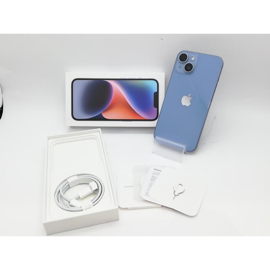 中古】Apple 国内版 【SIMフリー】 iPhone 14 128GB ブルー MPVJ3J/A