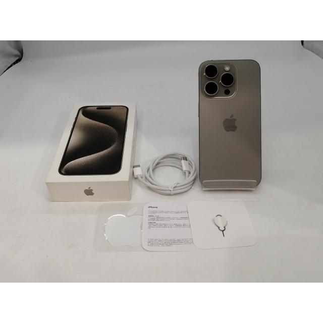 【中古】Apple 国内版 【SIMフリー】 iPhone 15 Pro 512GB ナチュラルチタニウム MTUK3J/A【浜松駅前】保証期間１ヶ月【ランクC】の画像