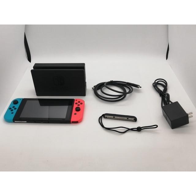 中古】Nintendo Switch 本体 Joy-Con(L) ネオンブルー/(R) ネオン