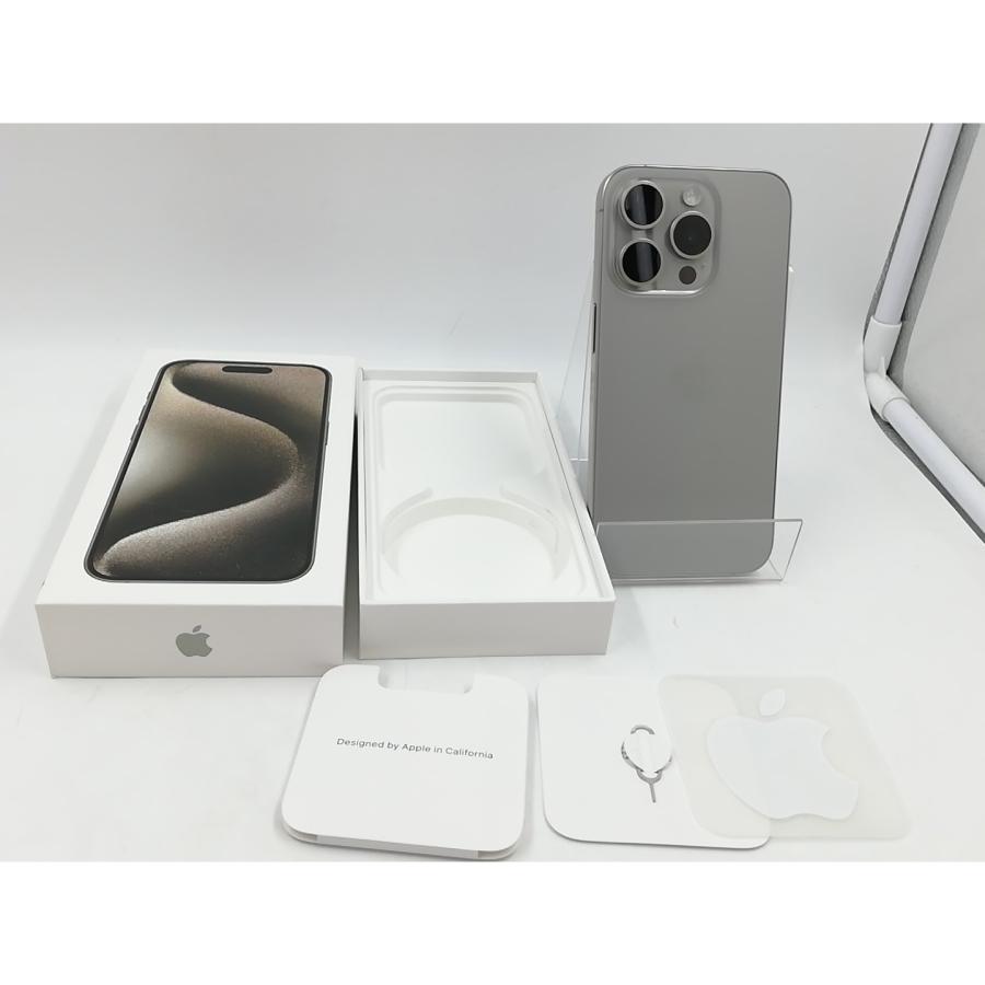 【中古】Apple 国内版 【SIMフリー】 iPhone 15 Pro 512GB ナチュラルチタニウム MTUK3J/A【千葉】保証期間１ヶ月【ランクA】の画像