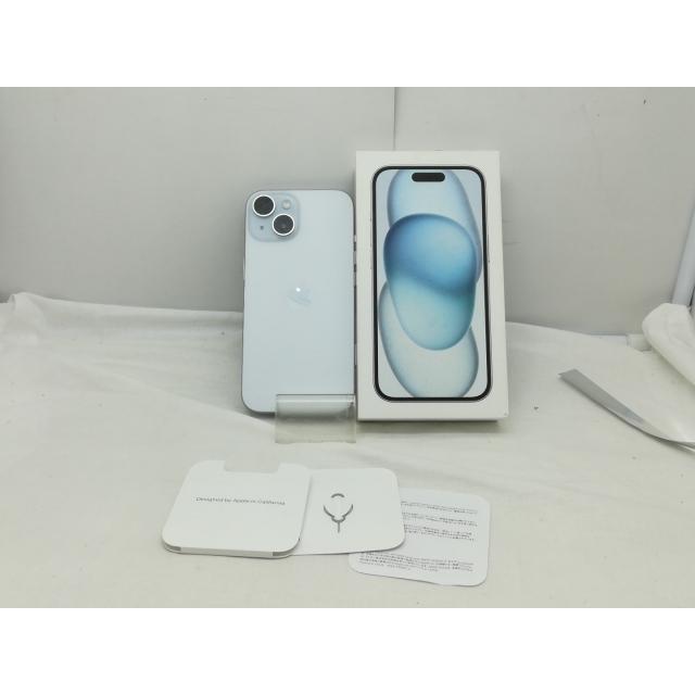 【中古】Apple 国内版 【SIMフリー】 iPhone 15 128GB ブルー MTML3J/A【川崎】保証期間１ヶ月【ランクA】の画像