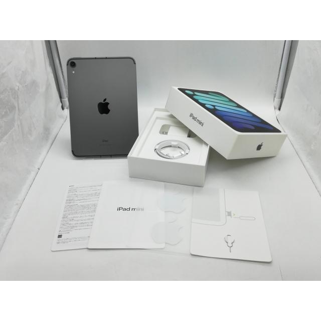 【中古】Apple 国内版 【SIMフリー】 iPad mini（第6世代/2021） 256GB スペースグレイ MK8F3J/A【DS秋葉】保証期間１ヶ月【ランクB】の画像