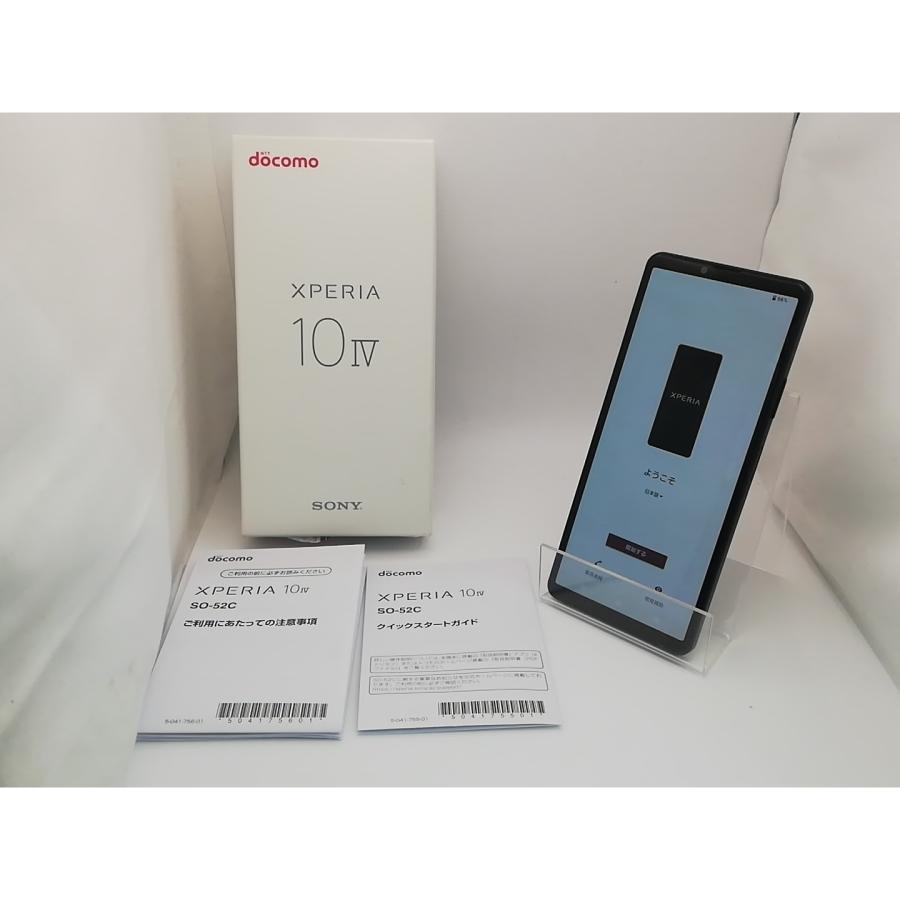 中古】SONY docomo 【SIMフリー】 Xperia 10 IV ブラック 6GB 128GB SO
